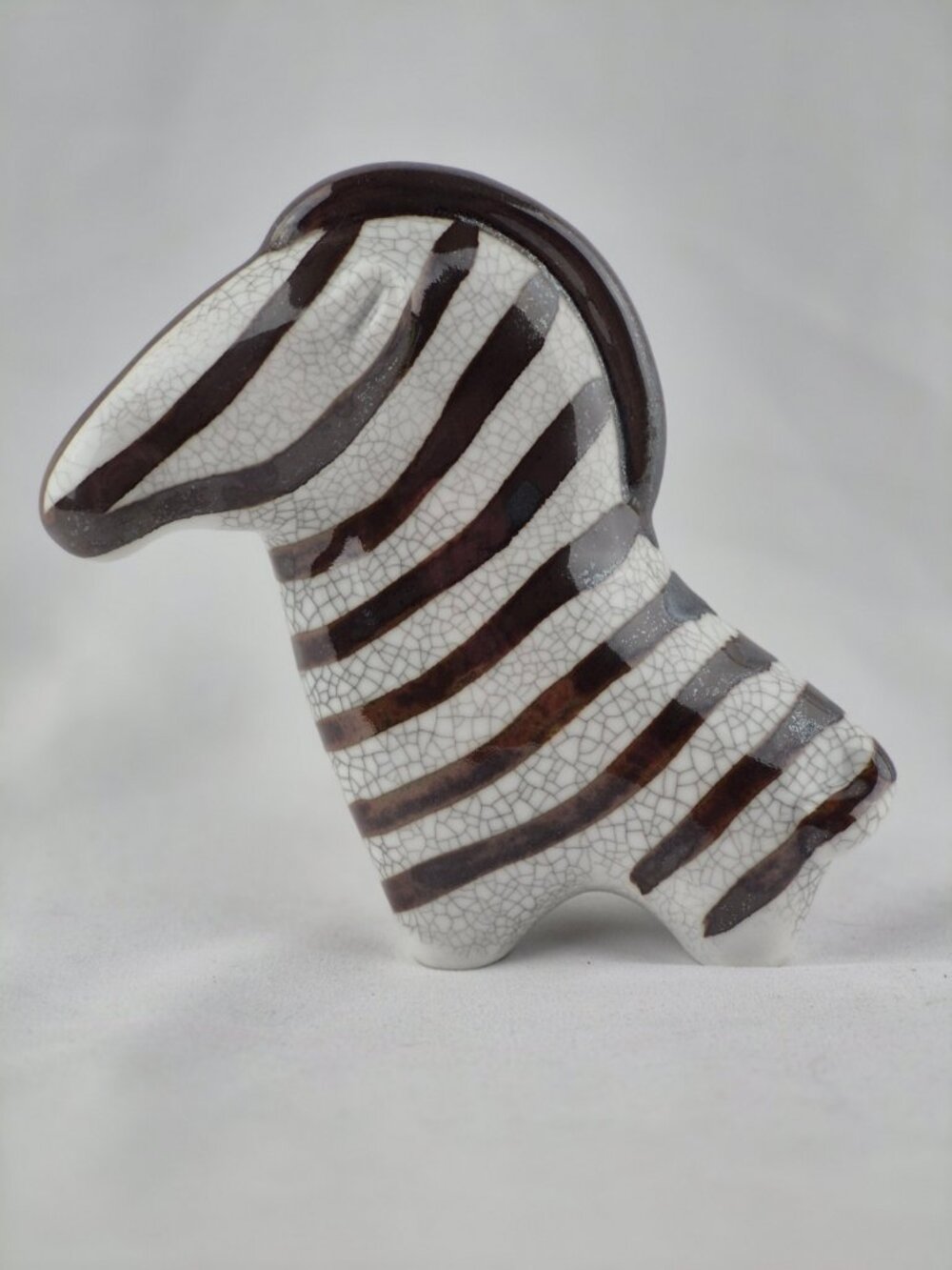Vtg Taisto Kaasinen Arabia Finland Zebra Figurine Mid Century Modern Art Pottery